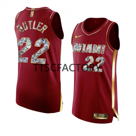 NBA Mænd Trøje Miami Heat Jimmy Butler 22 Nike 2022 Playoffs Rød Swingman